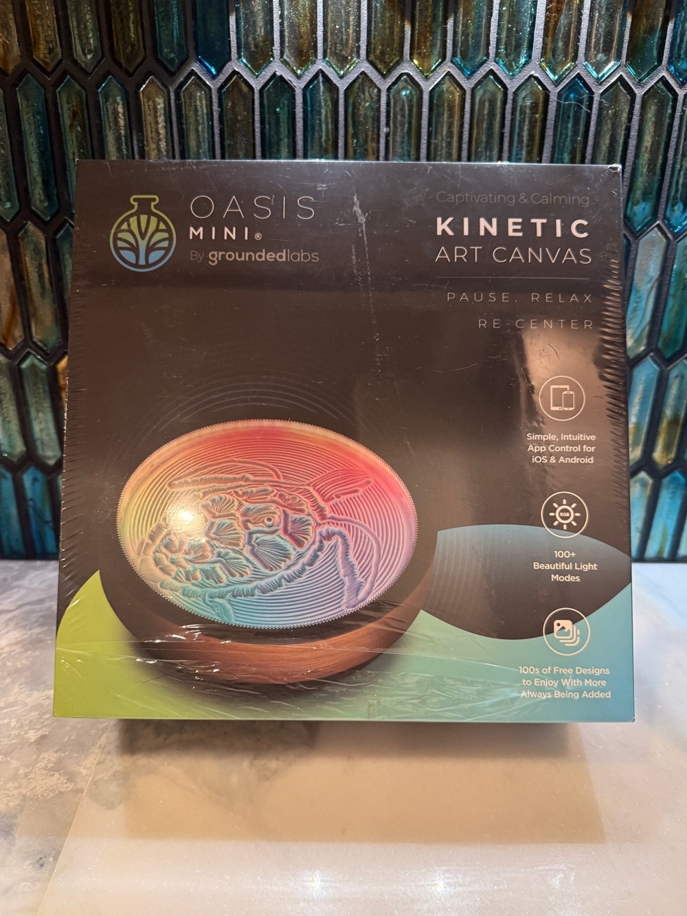 Kinetic Oasis Mini Kinetic Sand Art Table RGB LED App Controlled NEW